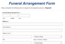 Arrangement Form